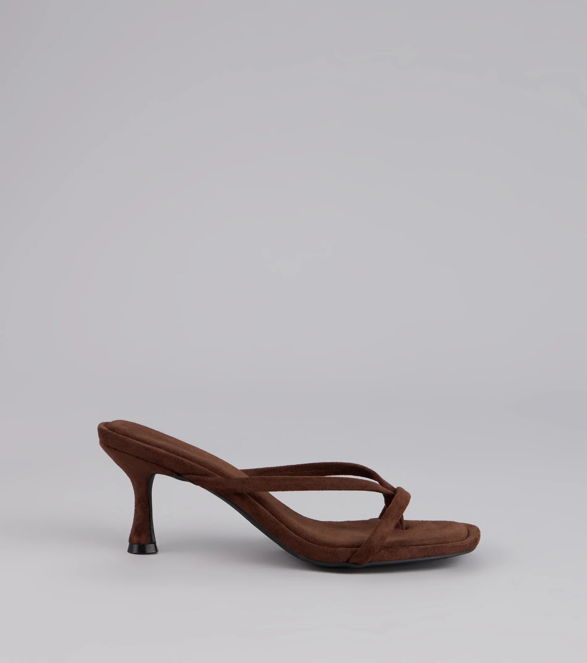 Minimal Mood Faux Suede Kitten Heels