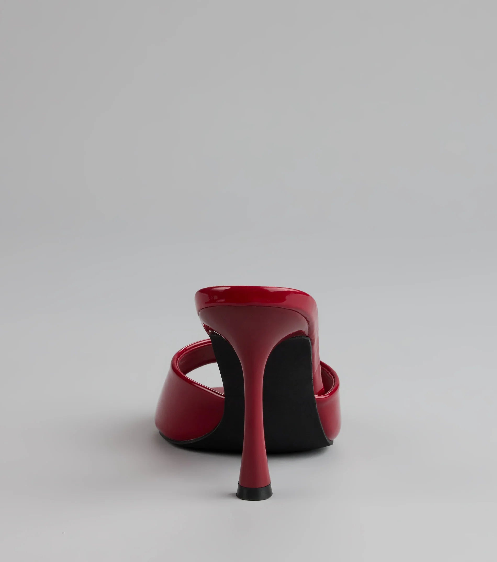 Gloss Point Patent Stiletto Mules