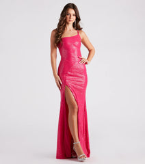 Renee Formal Sequin Long Slit Dress