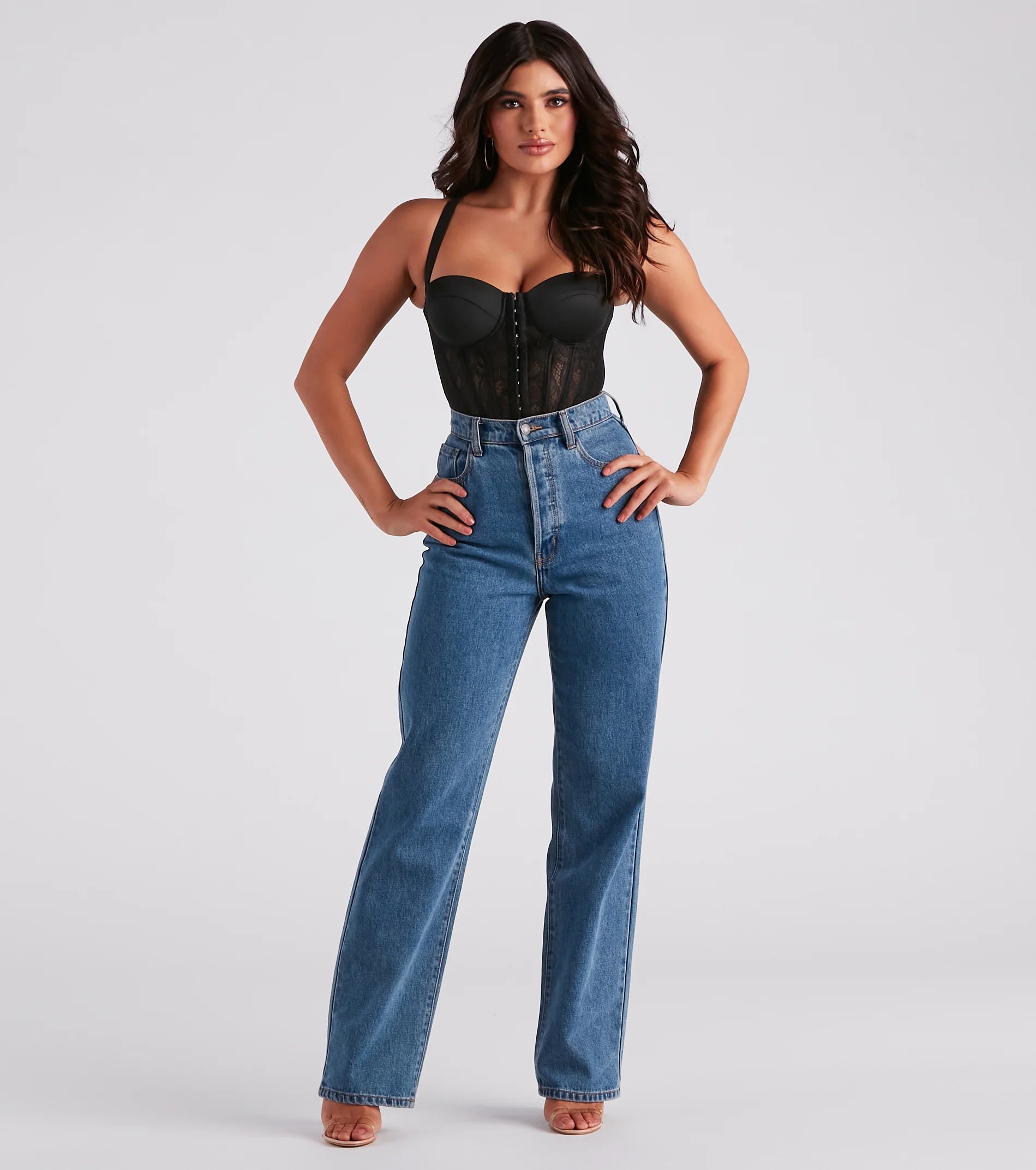 Lace Take Note Sweetheart Corset