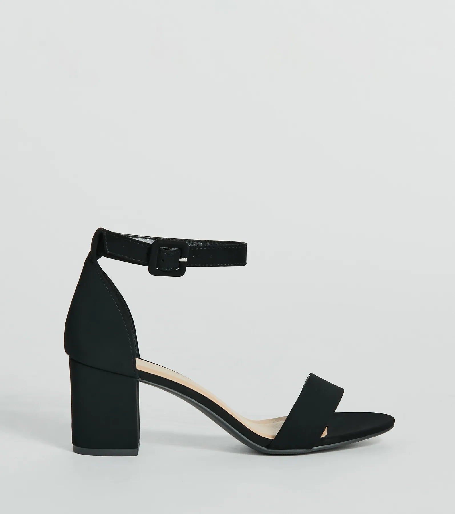 Classic Staple Nubuck Short-Block Heels