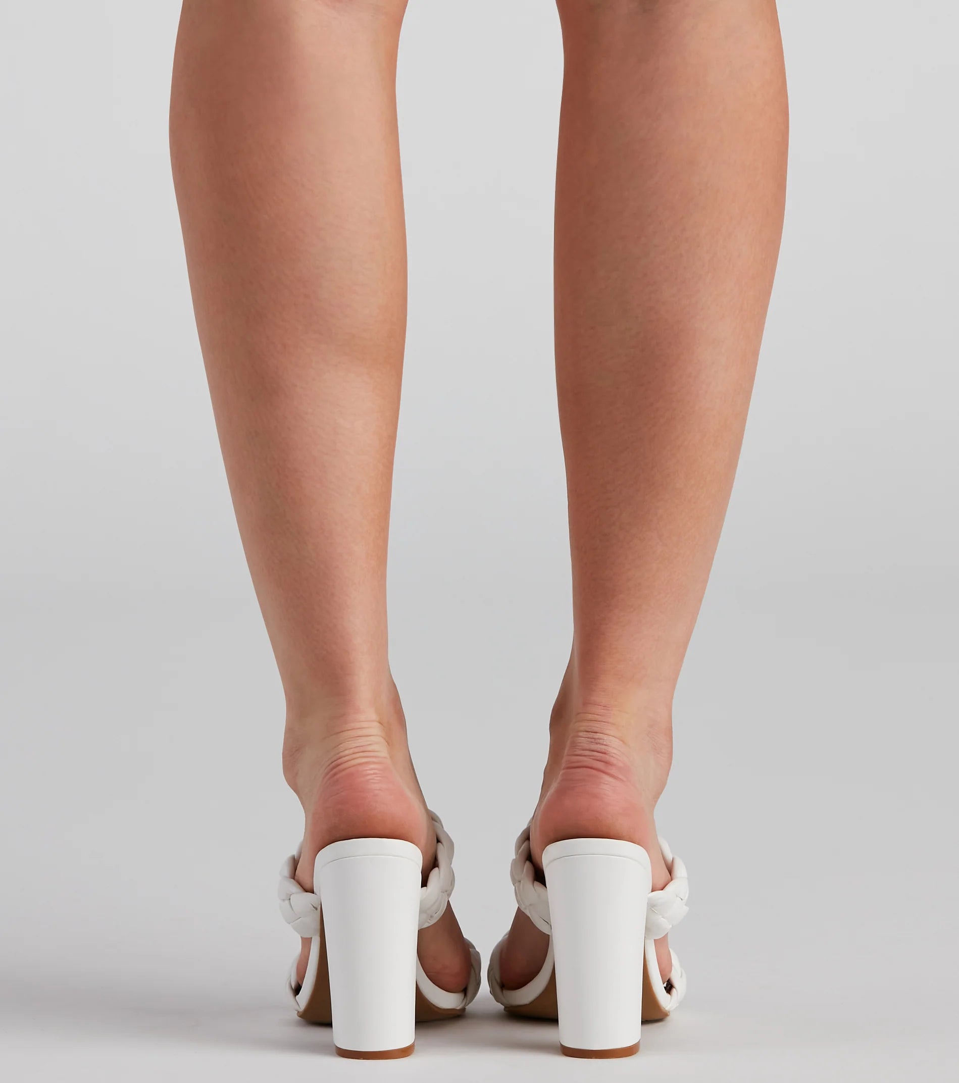 Braids For Days Block Heel Mules