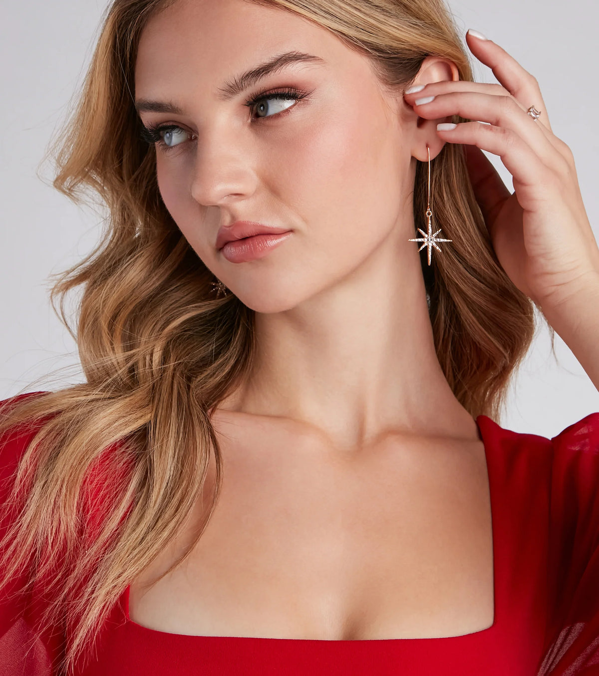 Shooting Star Rhinestone Earrings