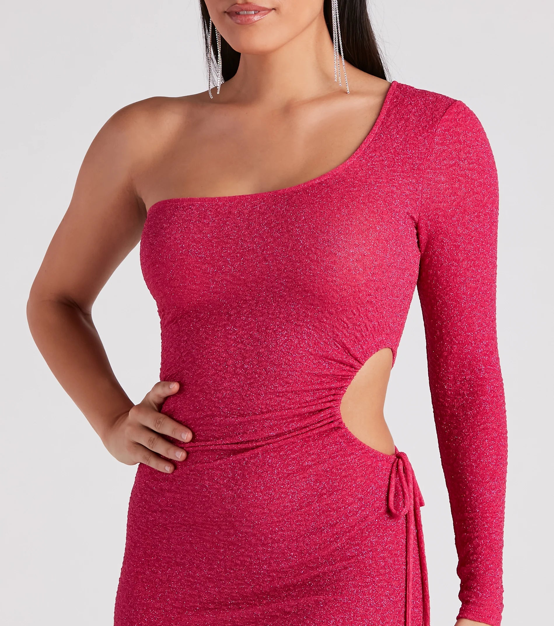 Cut Out For Glitter Mini Dress