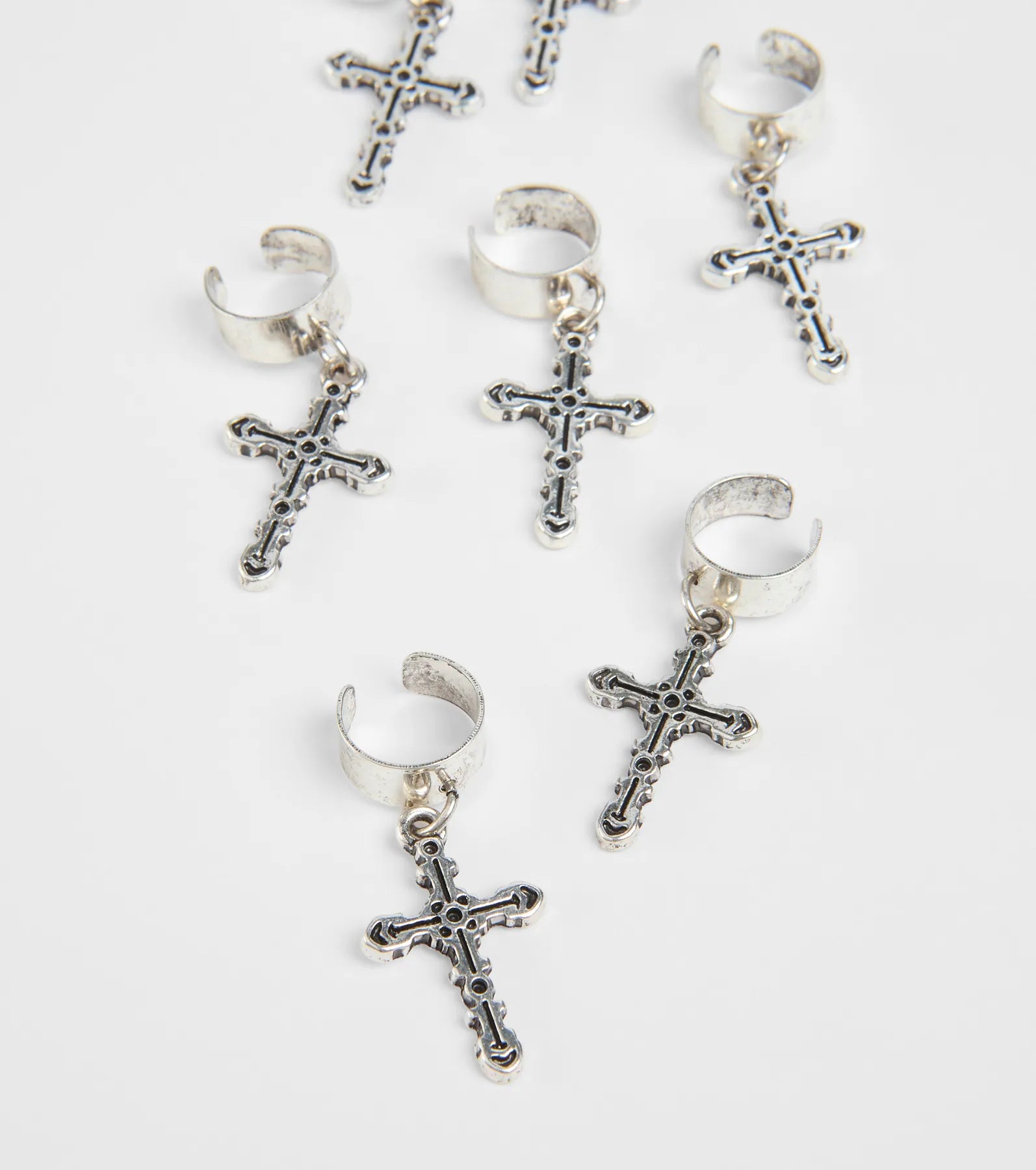 Edgy Trend Cross Hair Charm Set