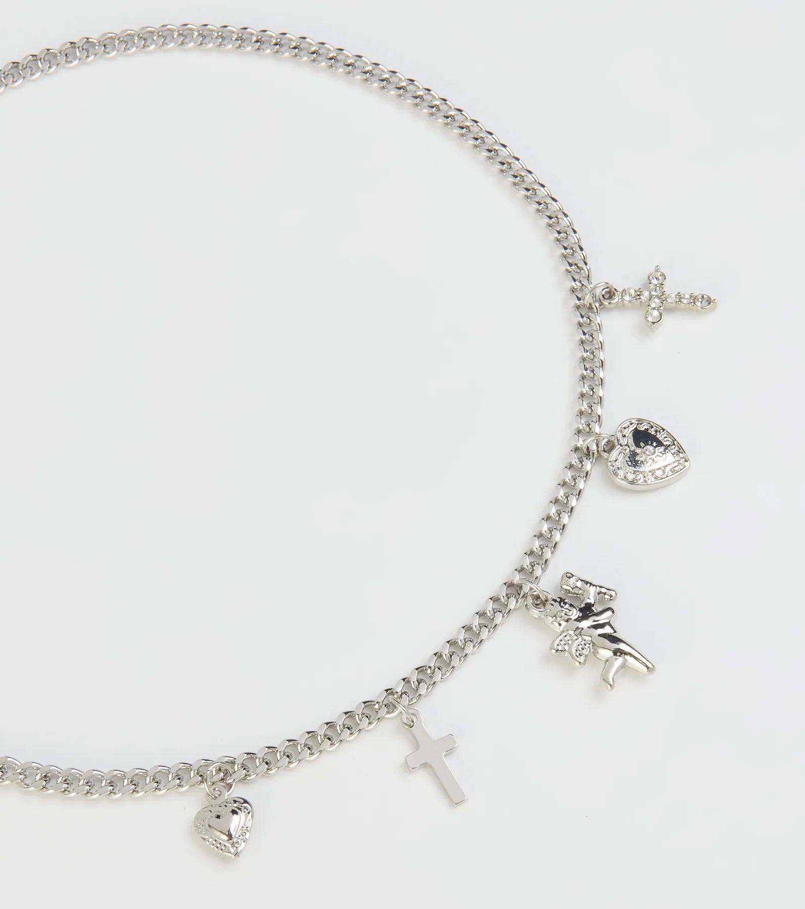 Feelin' Trendy Chain-Link Charm Necklace