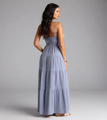 Breezy Like Me Sleeveless Ruffled Maxi Dress