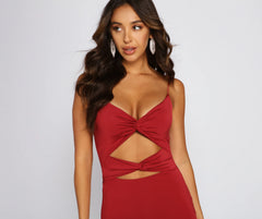 Strike A Pose Cutout Mini Dress