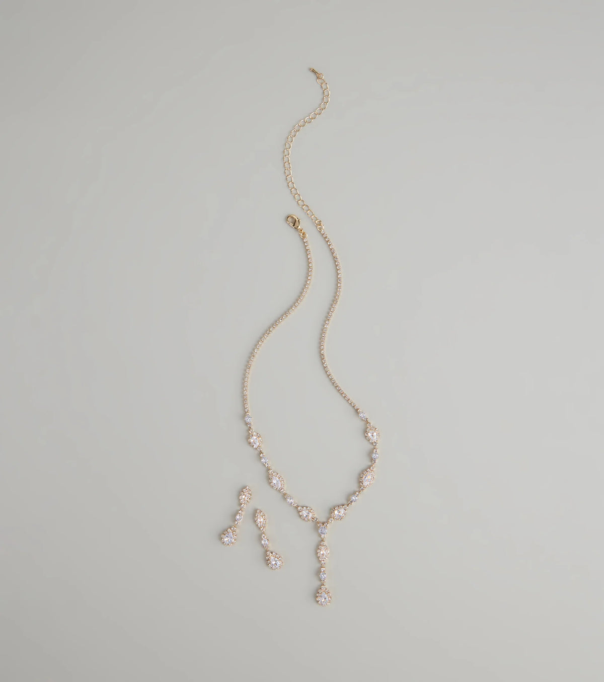 Dazzling Elegance Necklace And Earrings Set