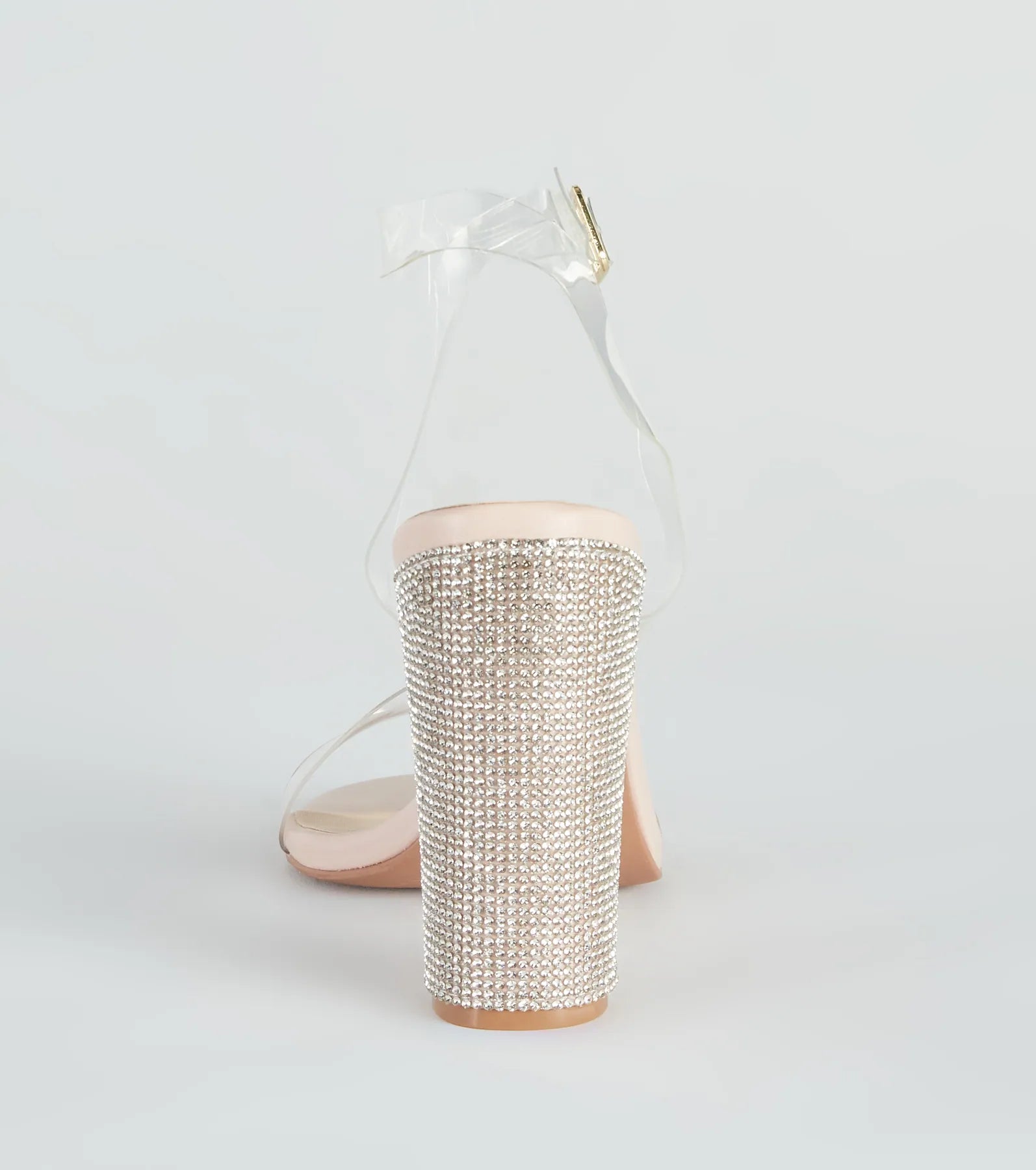 On The Scene Rhinestone Block Heels