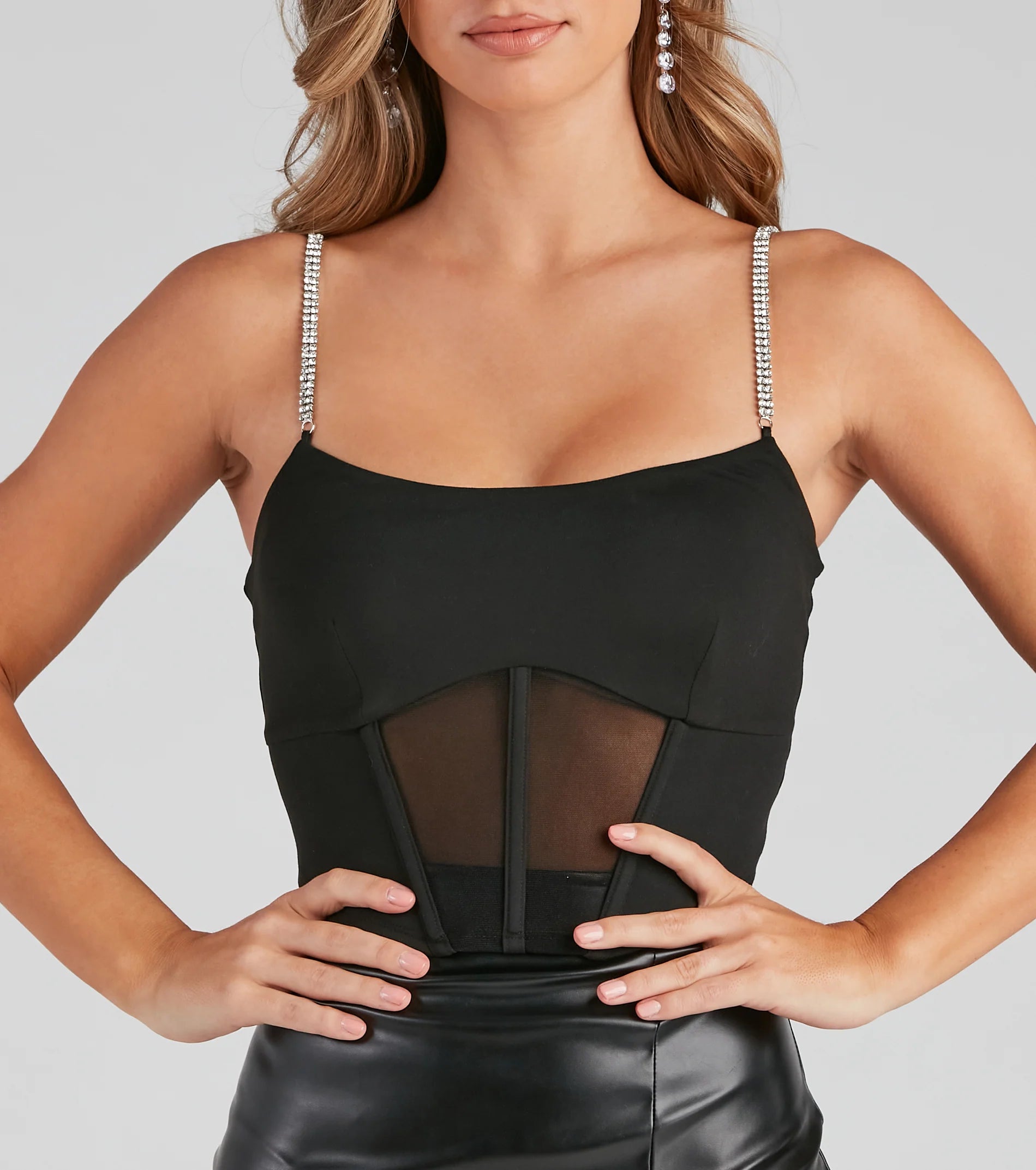 Step Up The Glam Cropped Bustier