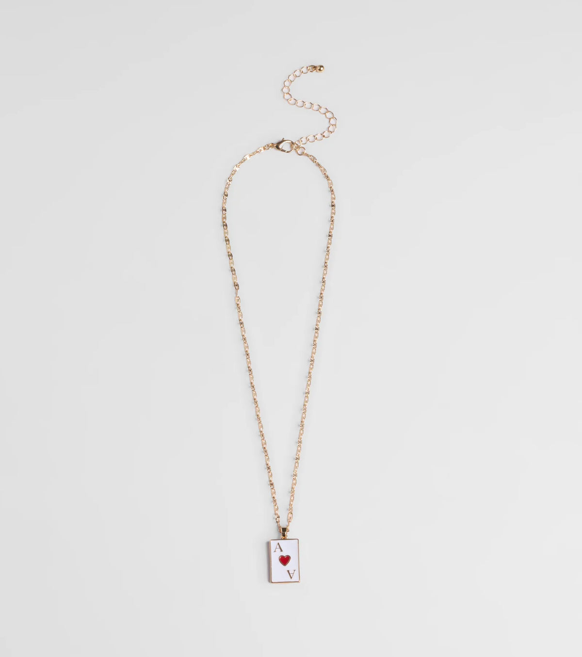 Ace Of Hearts Pendant Necklace
