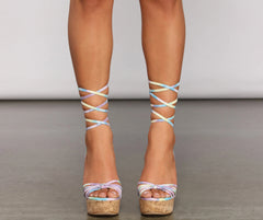 Feel the Vibe Tie-Dye Platform Heels