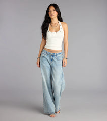 Level Up Halter Crop Top