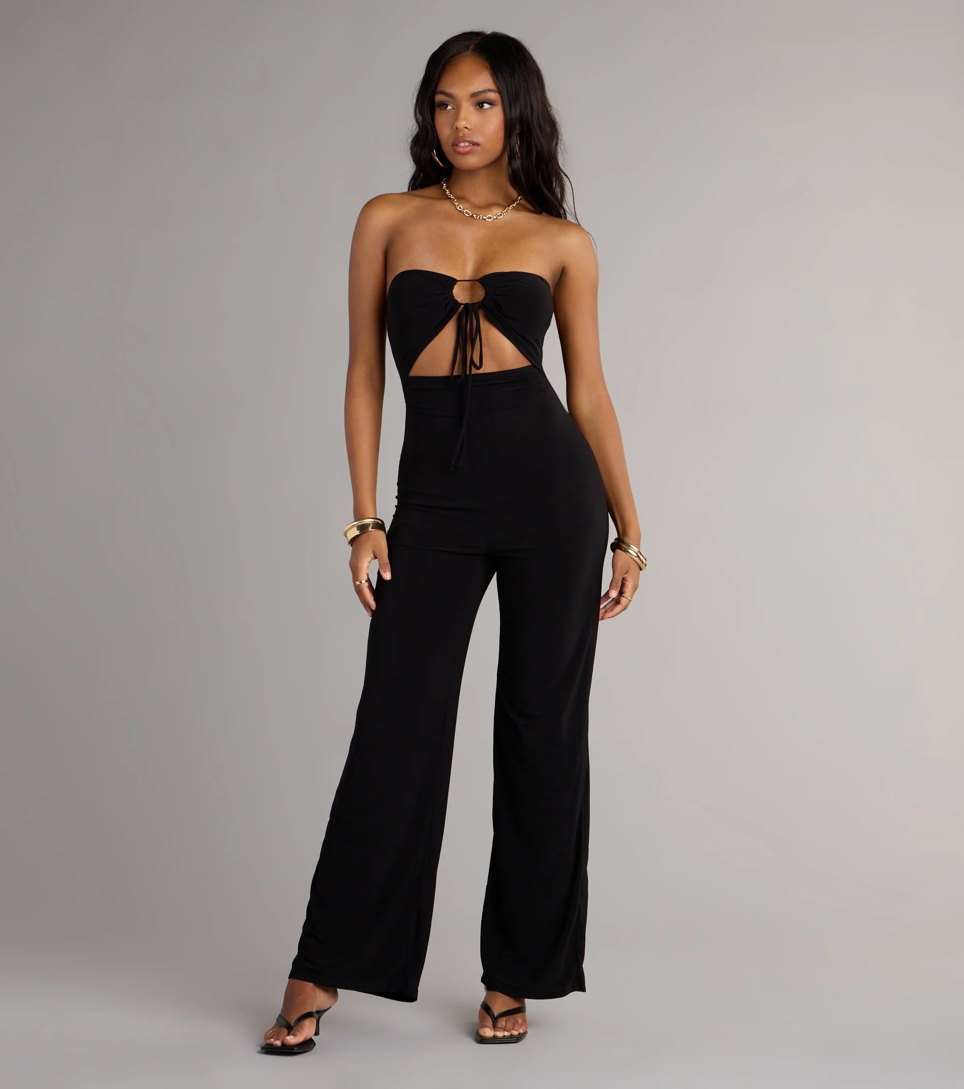 Sleek And Sultry Halter Jumpsuit