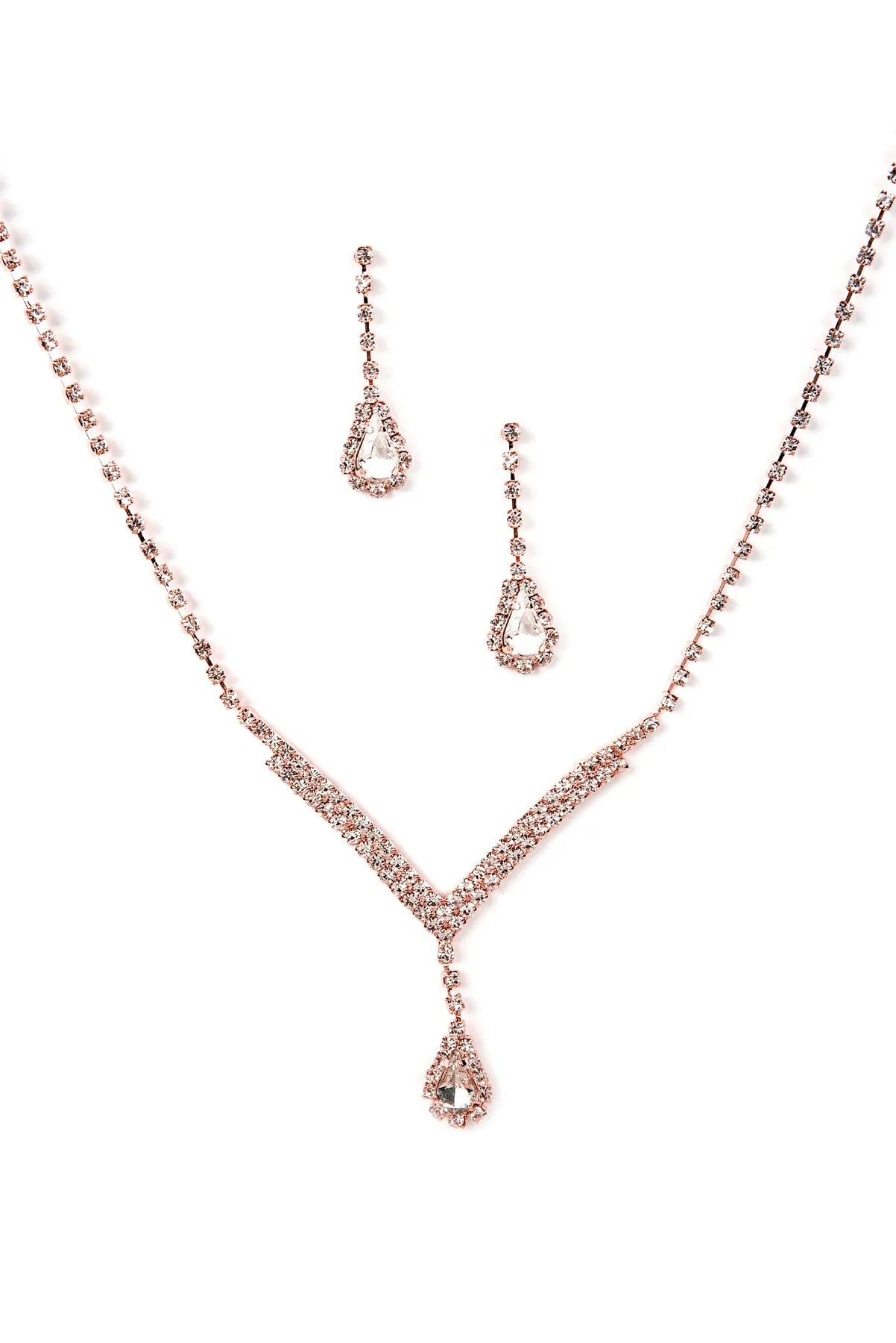 Teardrop Rhinestone Set