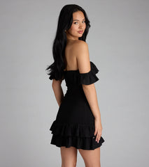 Definition Of Cute Off-The-Shoulder Mini Dress