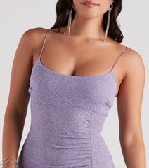 Sparkle Struck Glitter Mini Dress