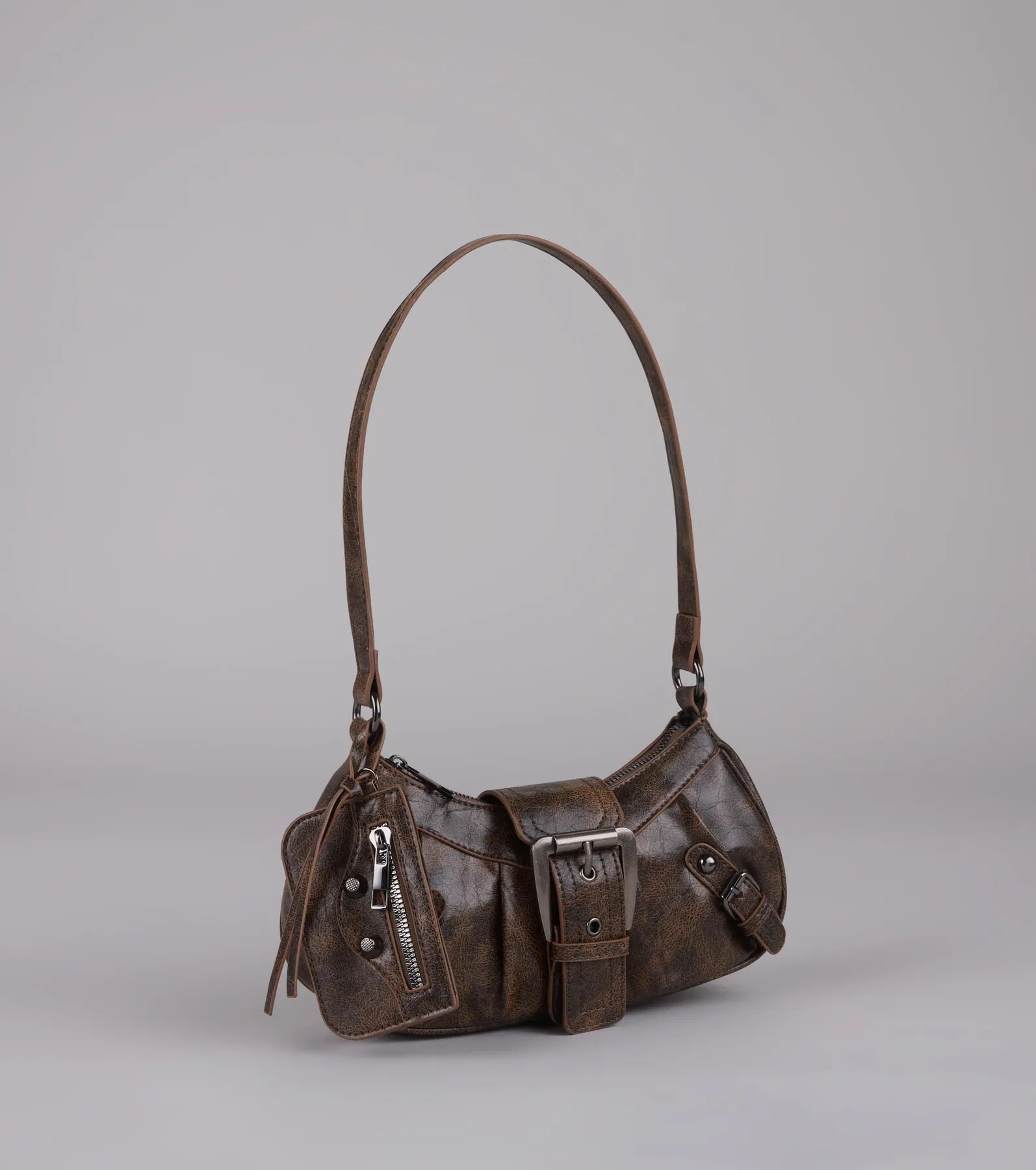 High Rating Buckle Strap Shoulder Bag