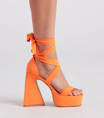 A Little Sassy Platform Block Heels