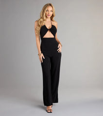Sleek And Sultry Halter Jumpsuit