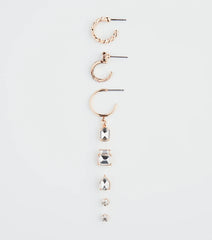 Endless Style Rhinestone Earring Variety Pack