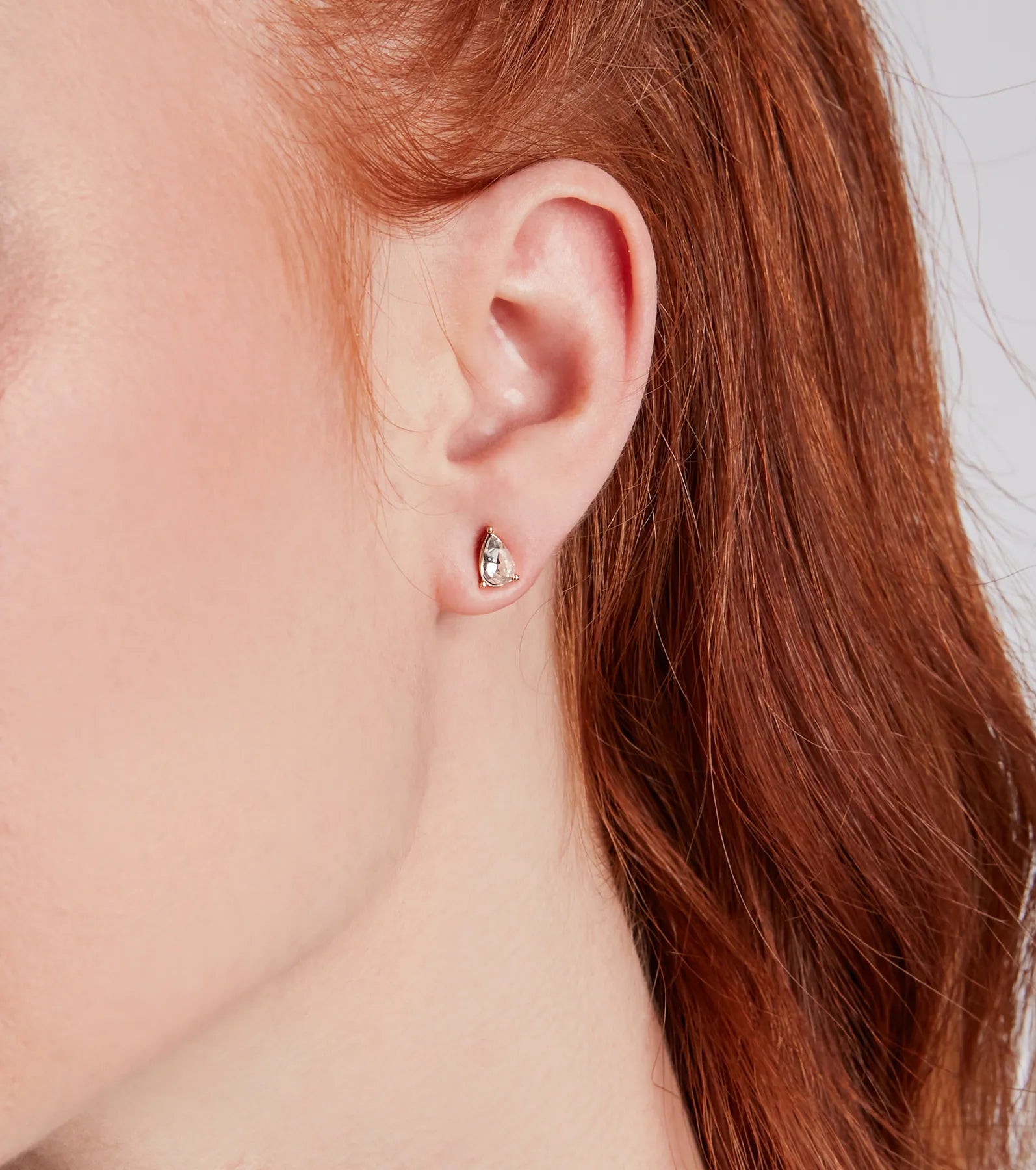 Chic Shine Rhinestone Stud And Duster Earrings Set