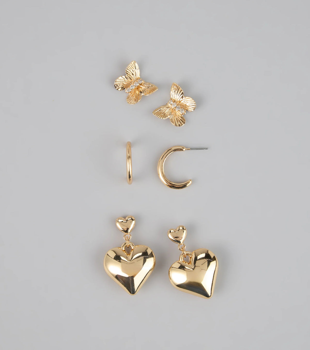 Sweet Spark Three-Pack Earrings Set