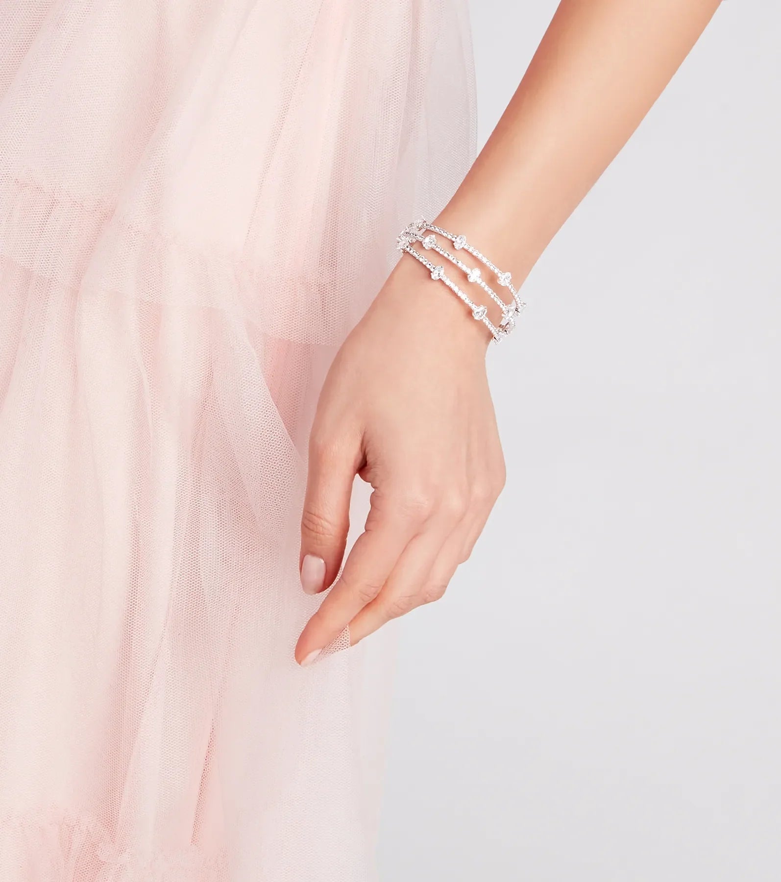 Sparkly Luxe Cubic Zirconia Cuff Bracelet