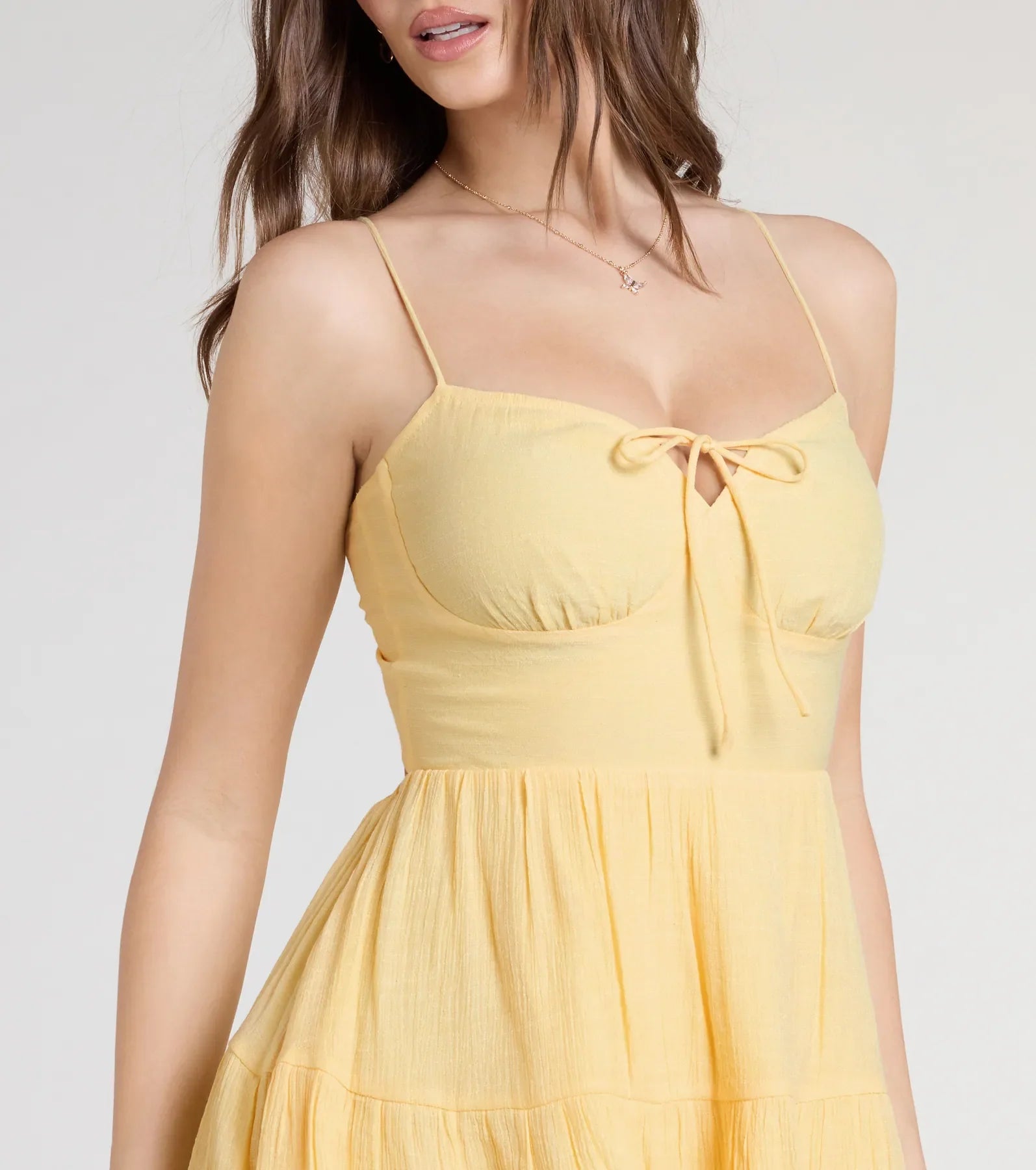 Spring Forward Strappy Back Skater Dress