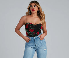 Fall In Love With Floral Bodysuit