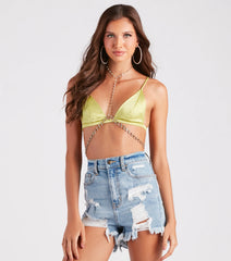 Glitzy Trendsetter Rhinestone Body Chain