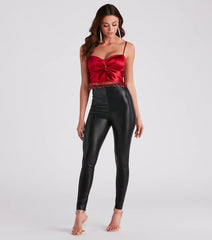 Dance With Me Beaded Fringe Crop Top