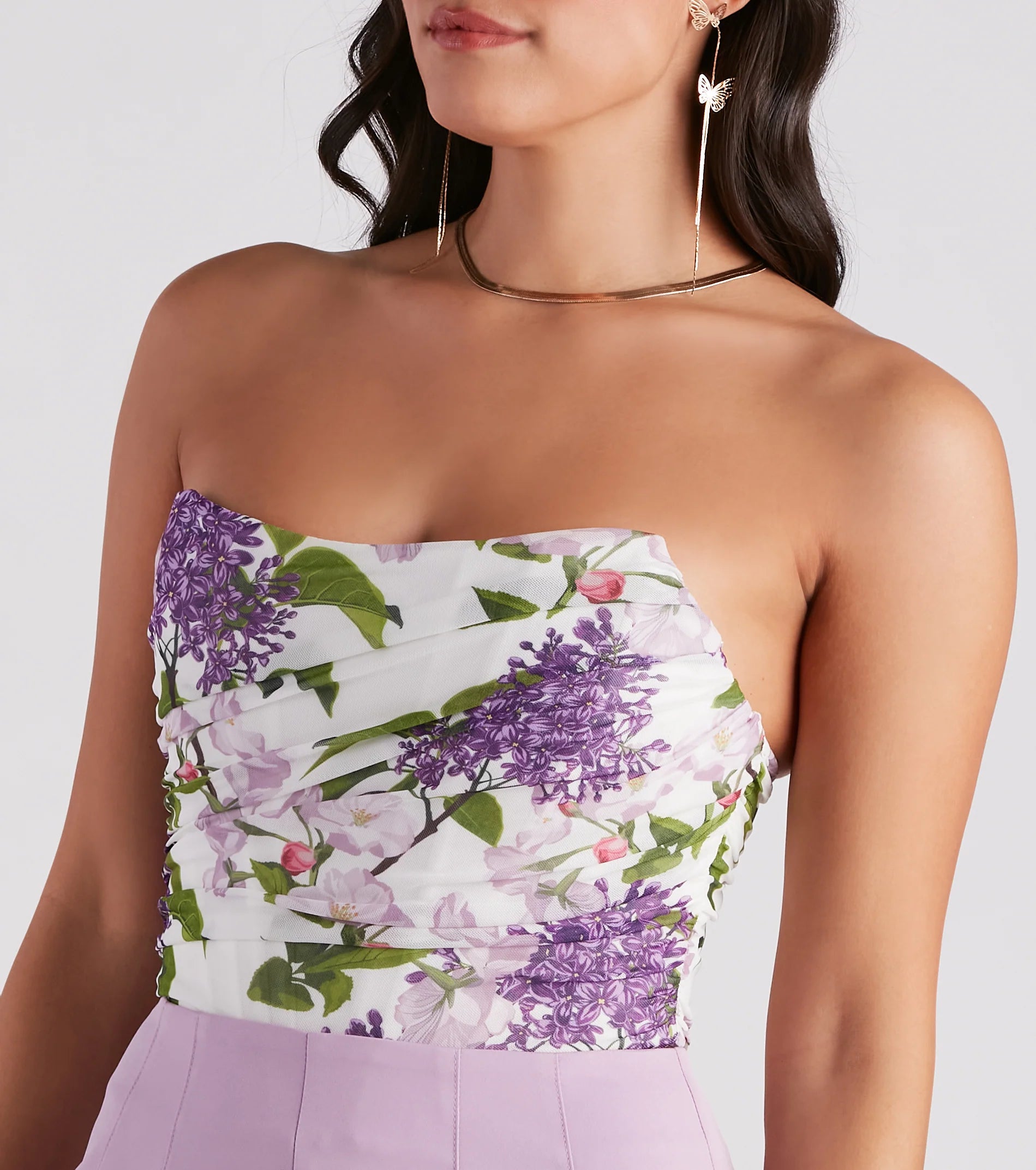 Pretty As Can Be Floral Bustier