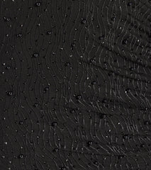 Luxe Design Lace-Up Pearl Rhinestone Mini Dress