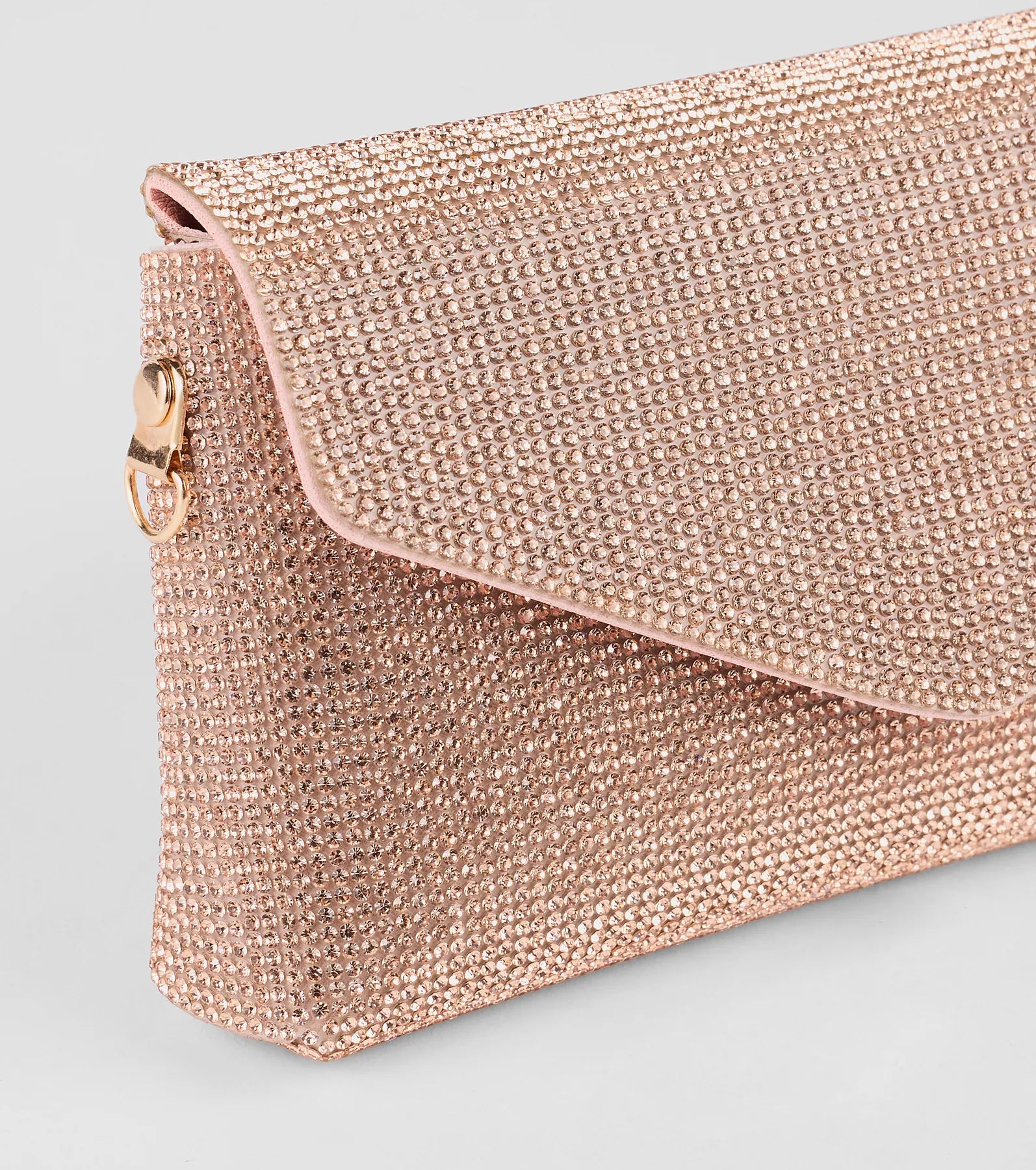 Sparkle Effect Rhinestone Crossbody Purse