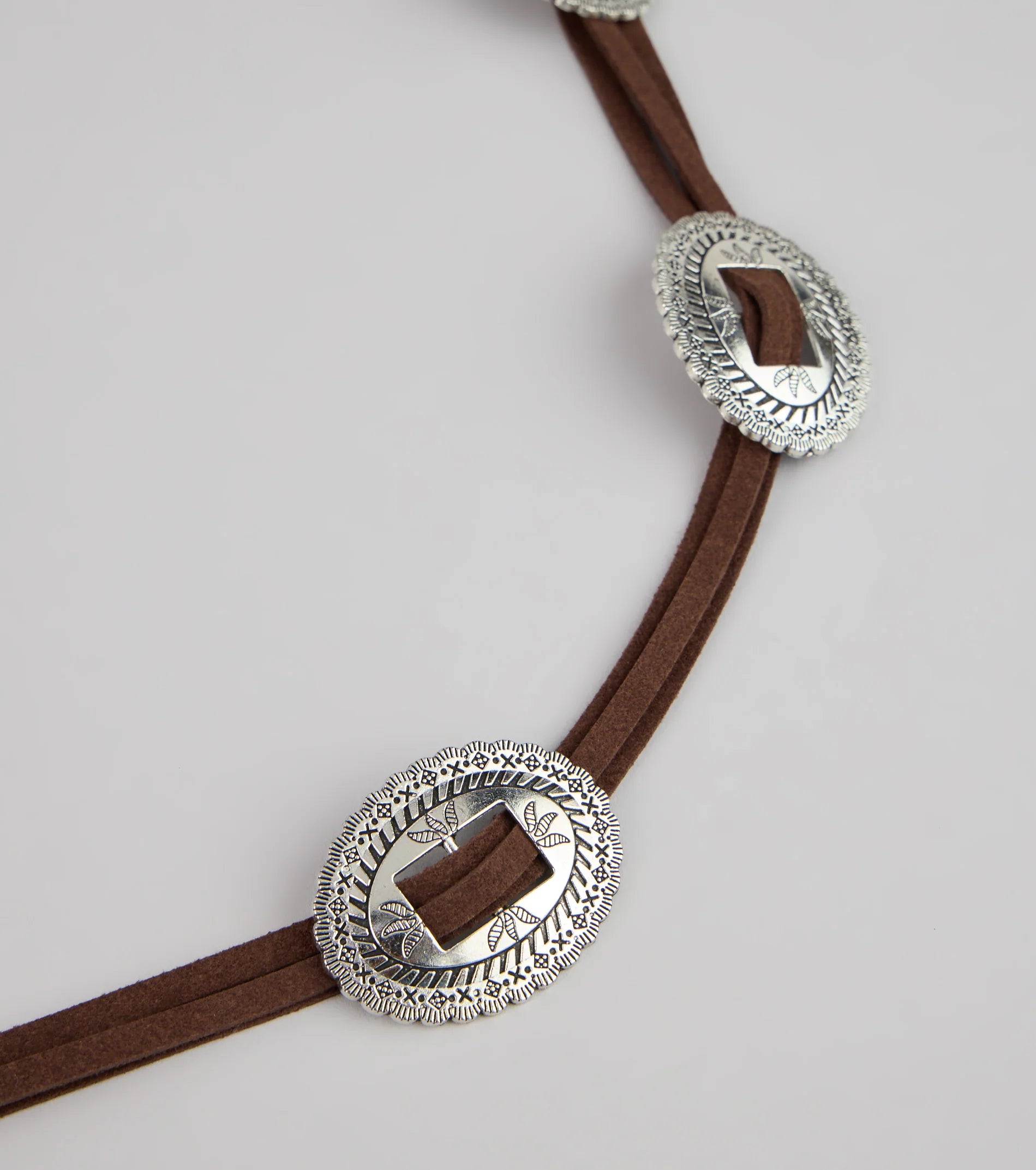 Western Glow Concho String Belt
