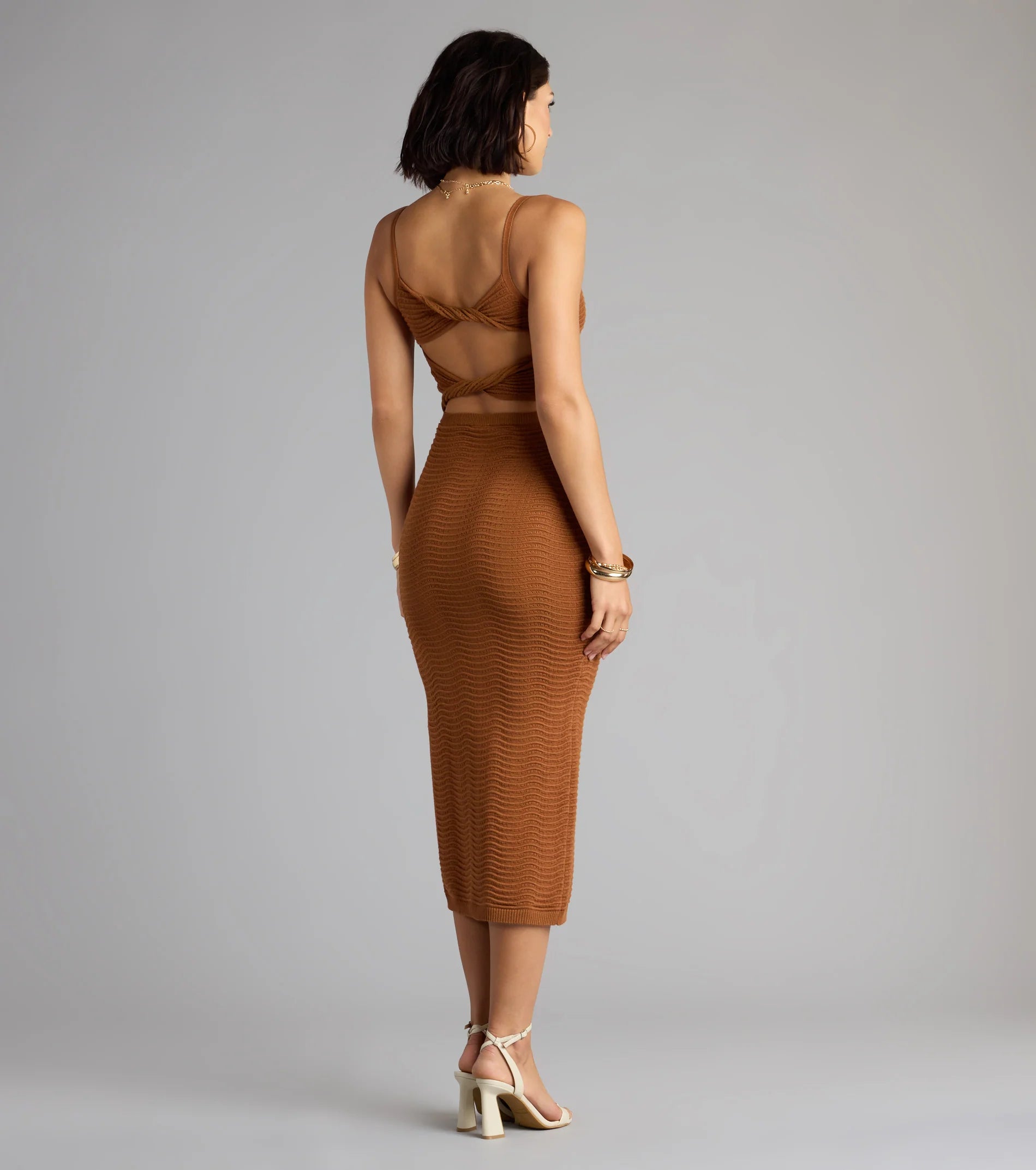 Sultry Mood Cutout Bodycon Midi Dress