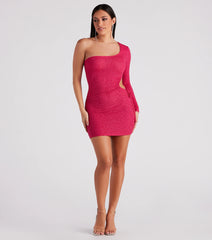 Cut Out For Glitter Mini Dress