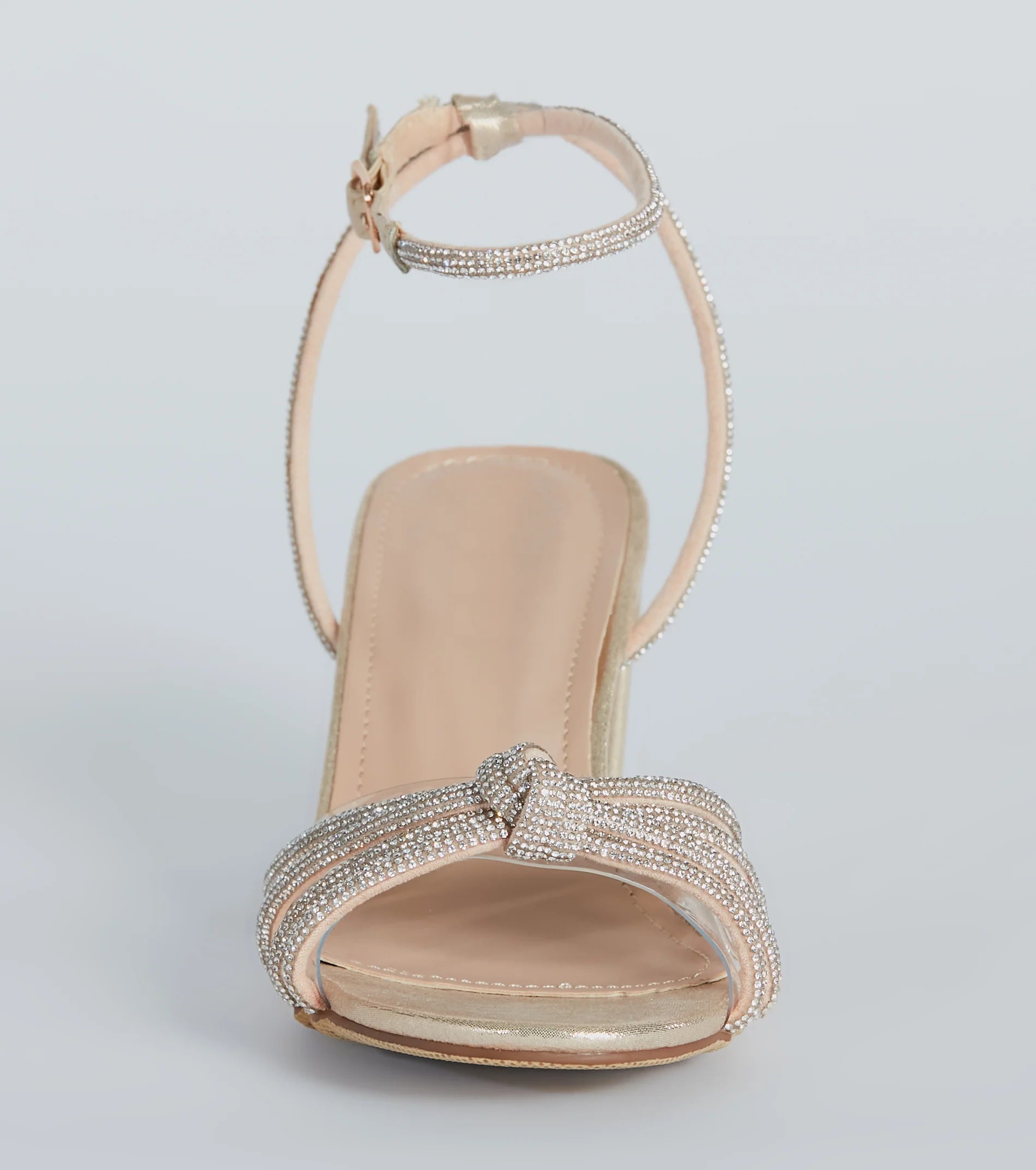 Dancing Shoes Rhinestone Short Block Heels