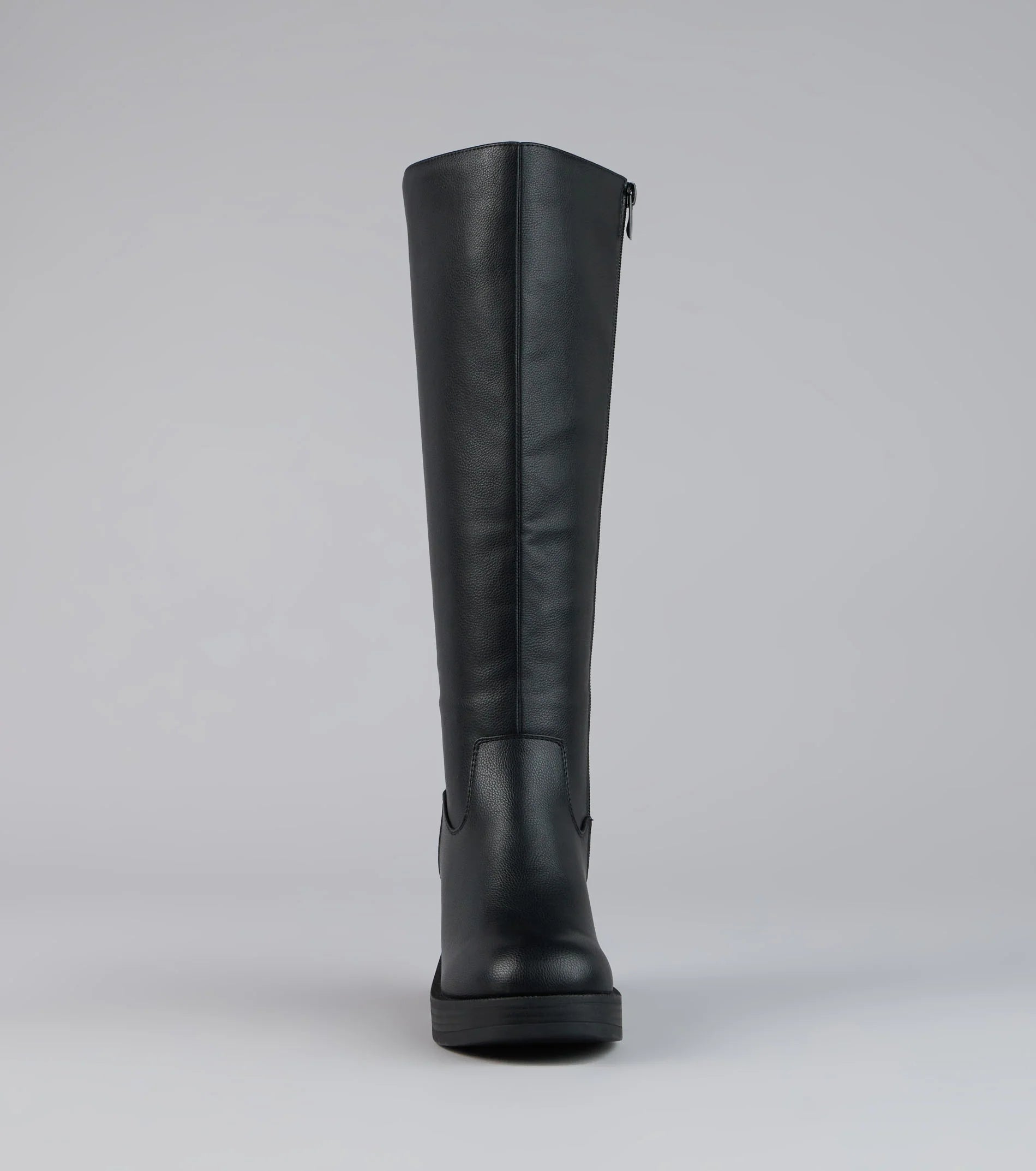 Steppin Up Block Heel Knee High Boots