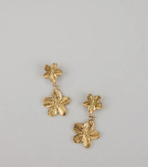 Petal Glow Flower Drop Earrings