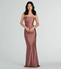 Eliena Formal Rhinestone Strap Mermaid Dress