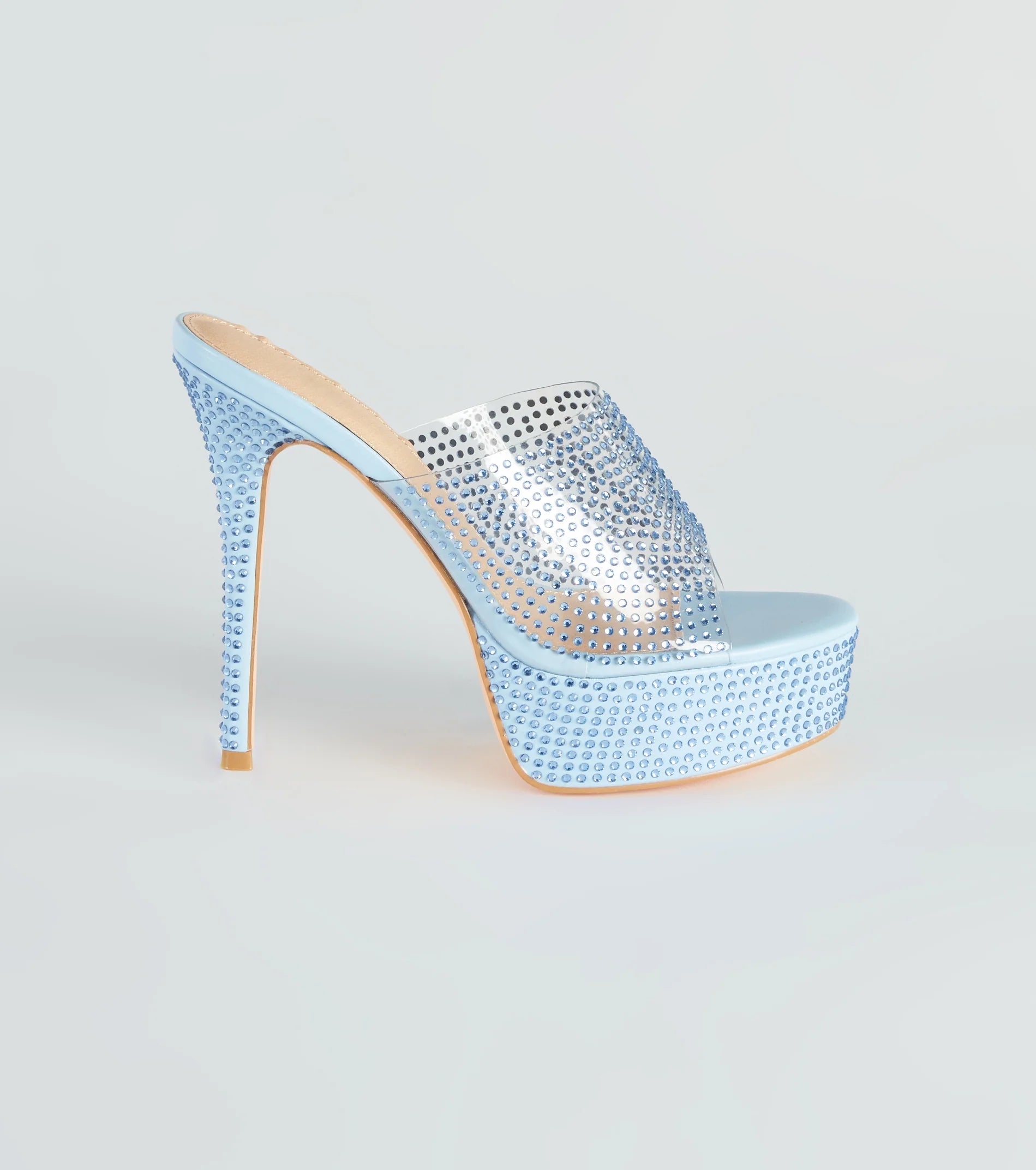 She's So Sassy Rhinestone Platform Stiletto Mules