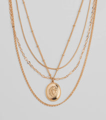 Layered Sleekness Pendant Necklace