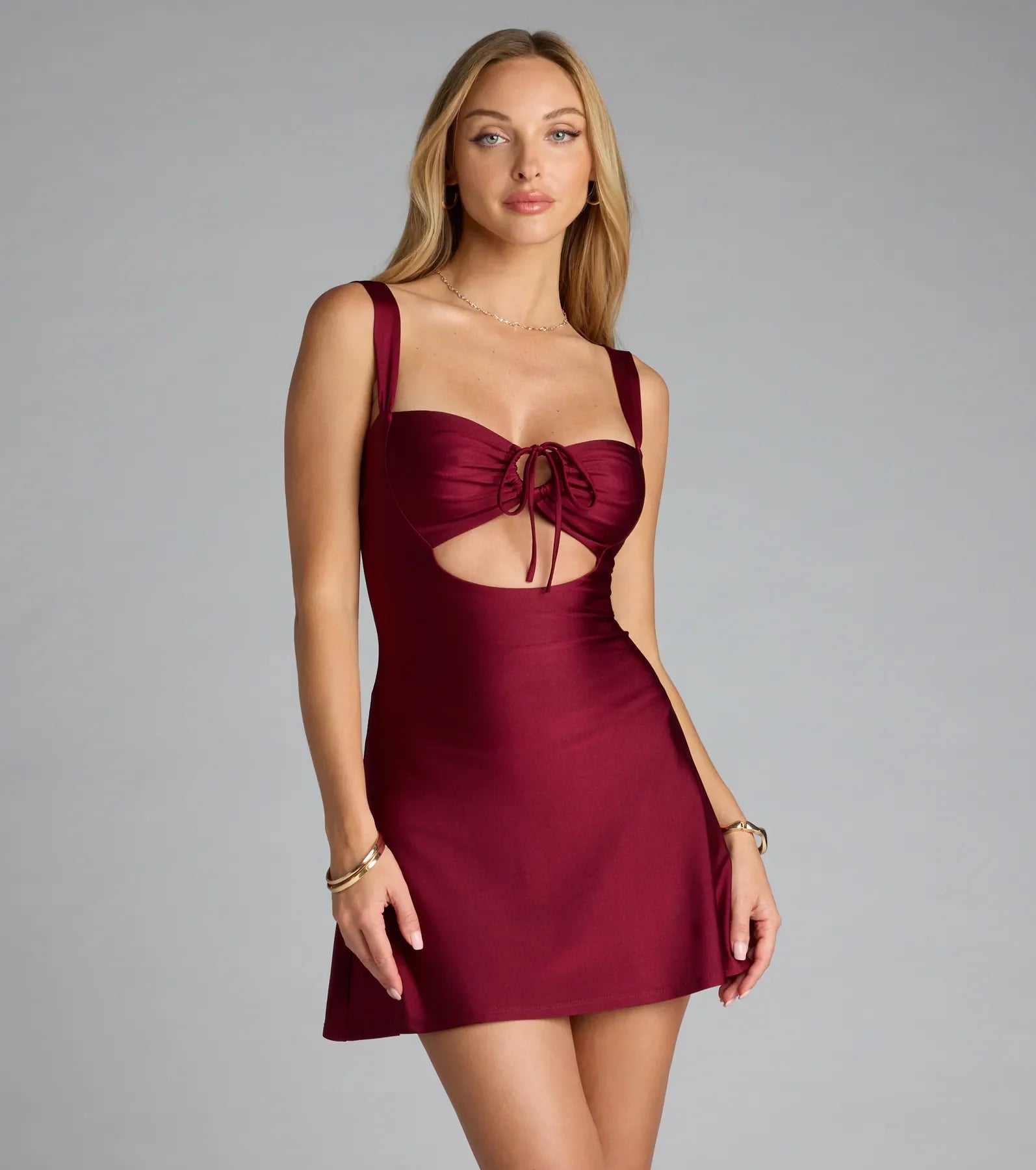 All I Wanted Cutout A-Line Mini Dress