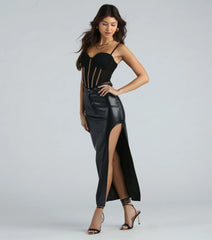 Off The Chain Mesh Bustier