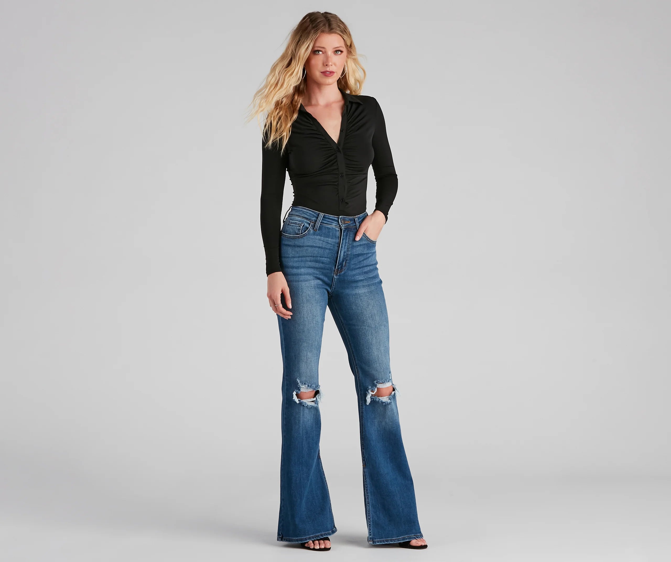 Cinch It To Me Button-Down Bodysuit