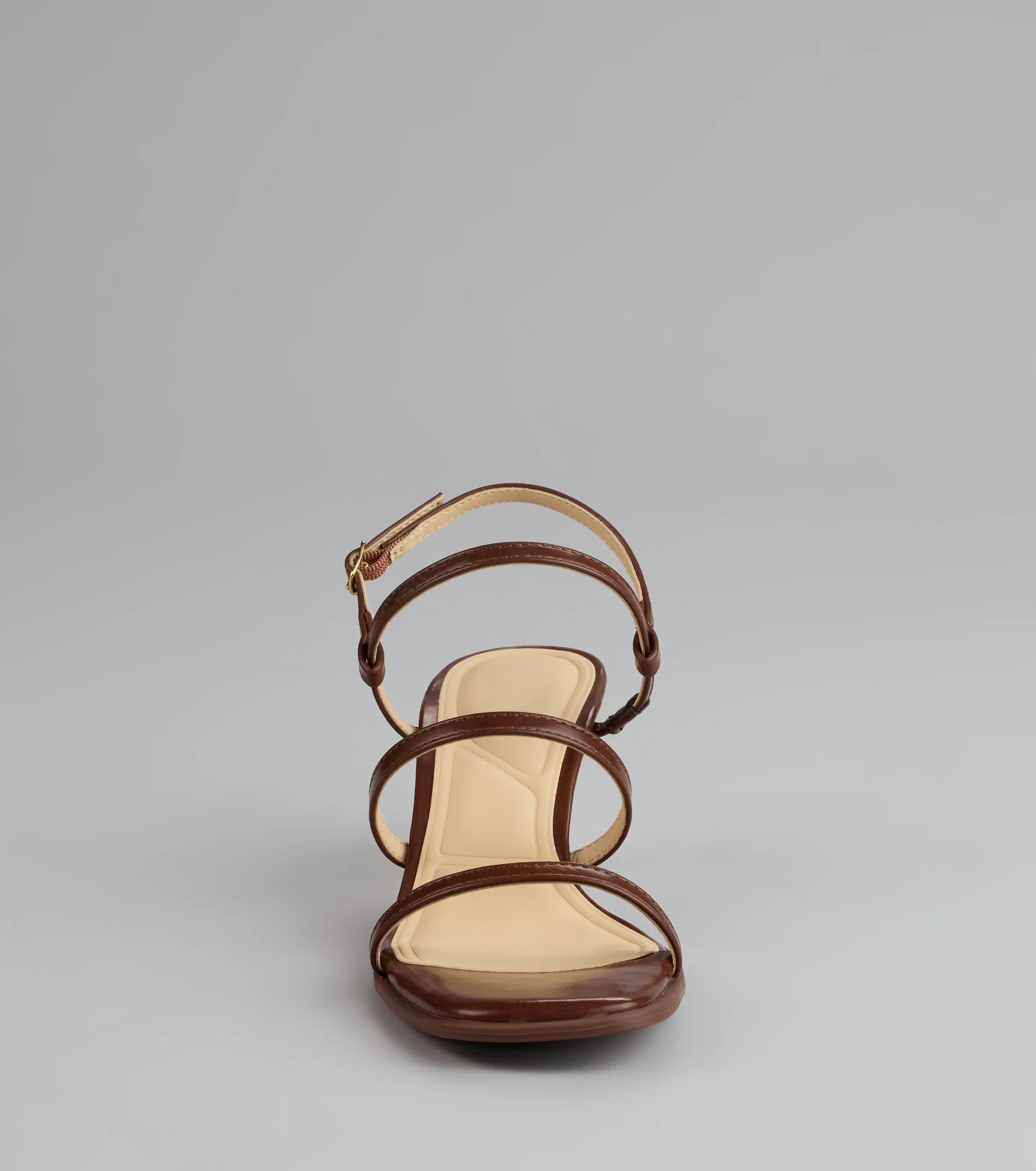 On Point Strappy Sling-Back Stiletto Heels