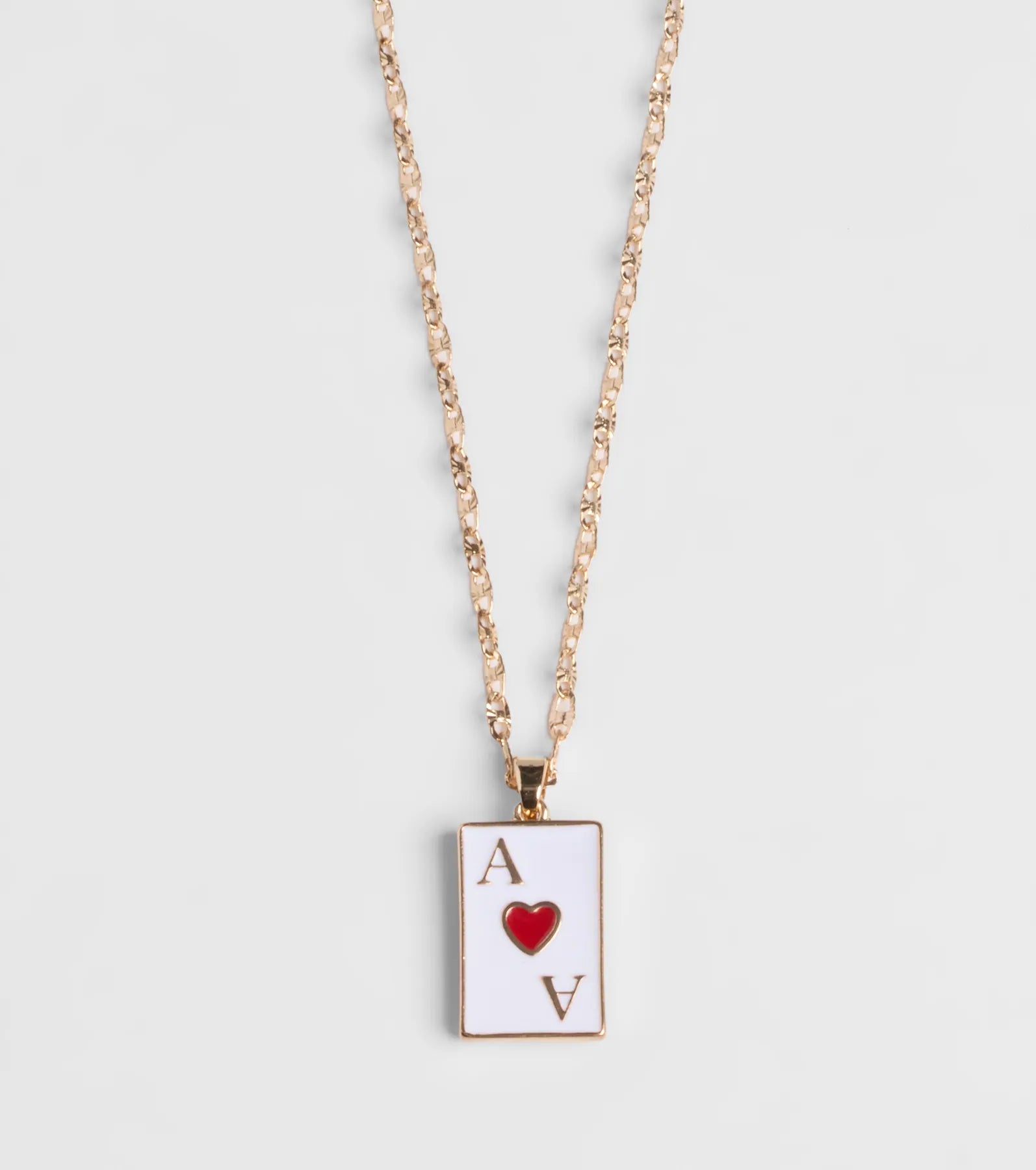 Ace Of Hearts Pendant Necklace